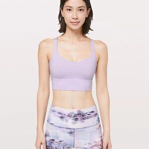 Lululemon Free to Be Longline Bra Light Support - Heathered Gray - Size 4